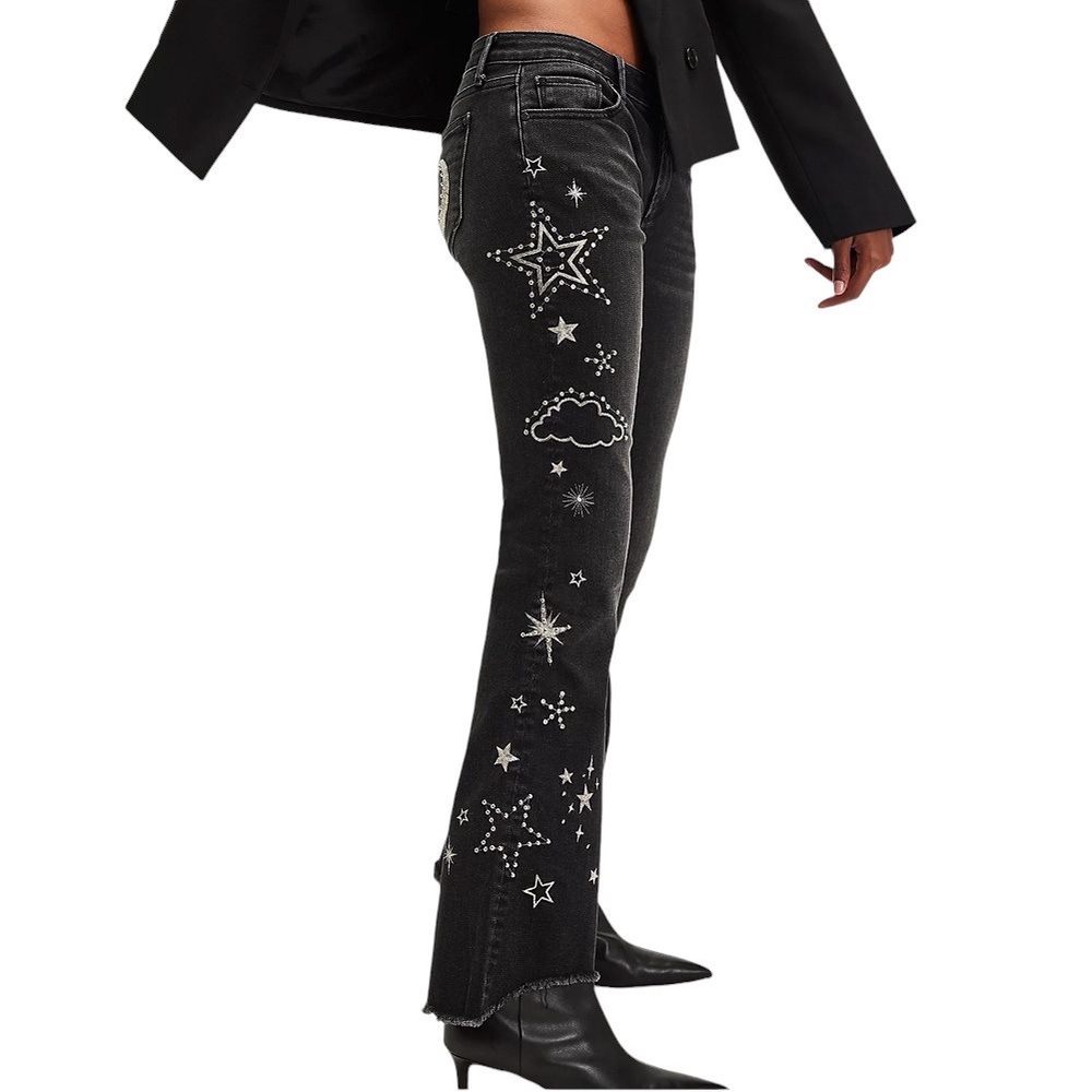 NWT Driftwood Eva Celestial Moon and Stars Jeans